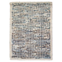 Apadana's Modern Moroccan Handmade Custom Wool Rug