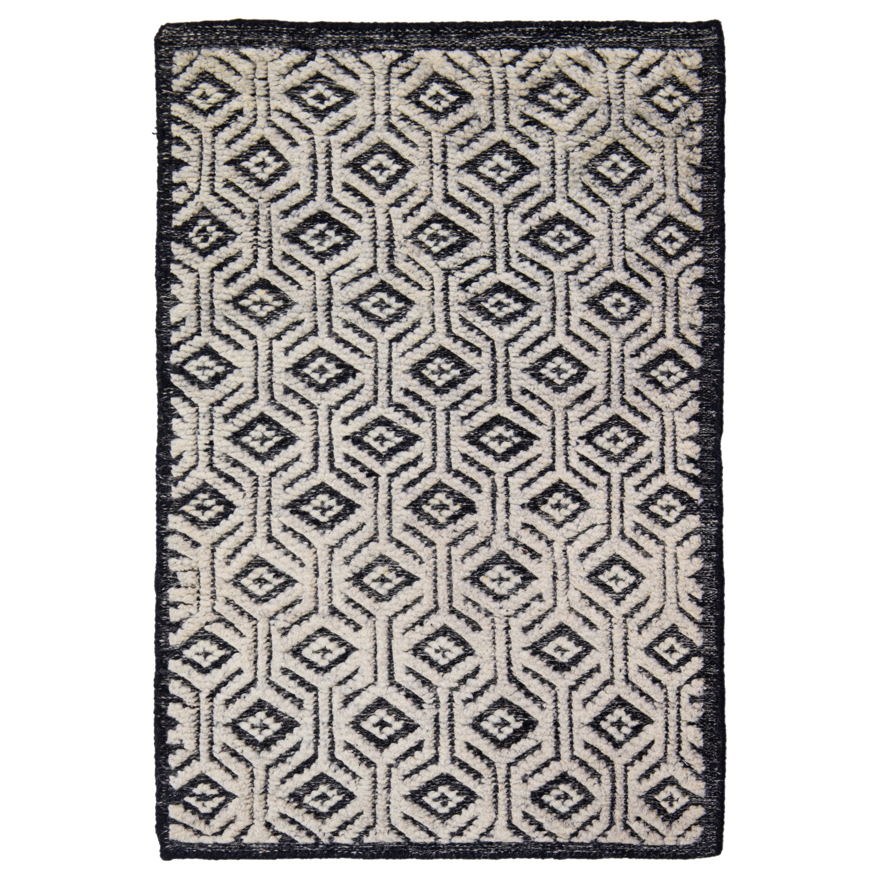 Apadana's Modern Moroccan Handmade Custom Wool Rug