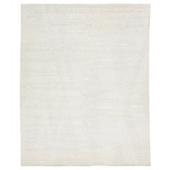 Tapis moderne de style marocain Apadana en ivoire présente un design minimaliste