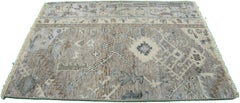 Alfombra moderna de lana marrón/gris hecha a mano en estilo Tabriz de Apadana