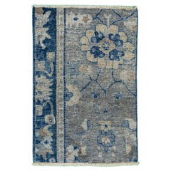 Apadana's Modern Tabriz Style Handmade Gray Custom Wool Rug