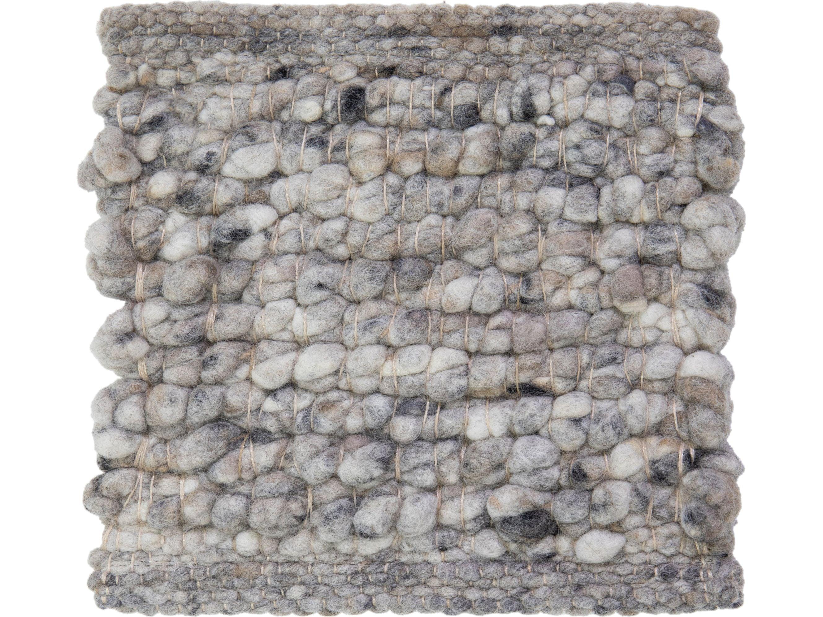 Apadana's Modern Texture Designed Custom Wool Rug (Moderne) im Angebot