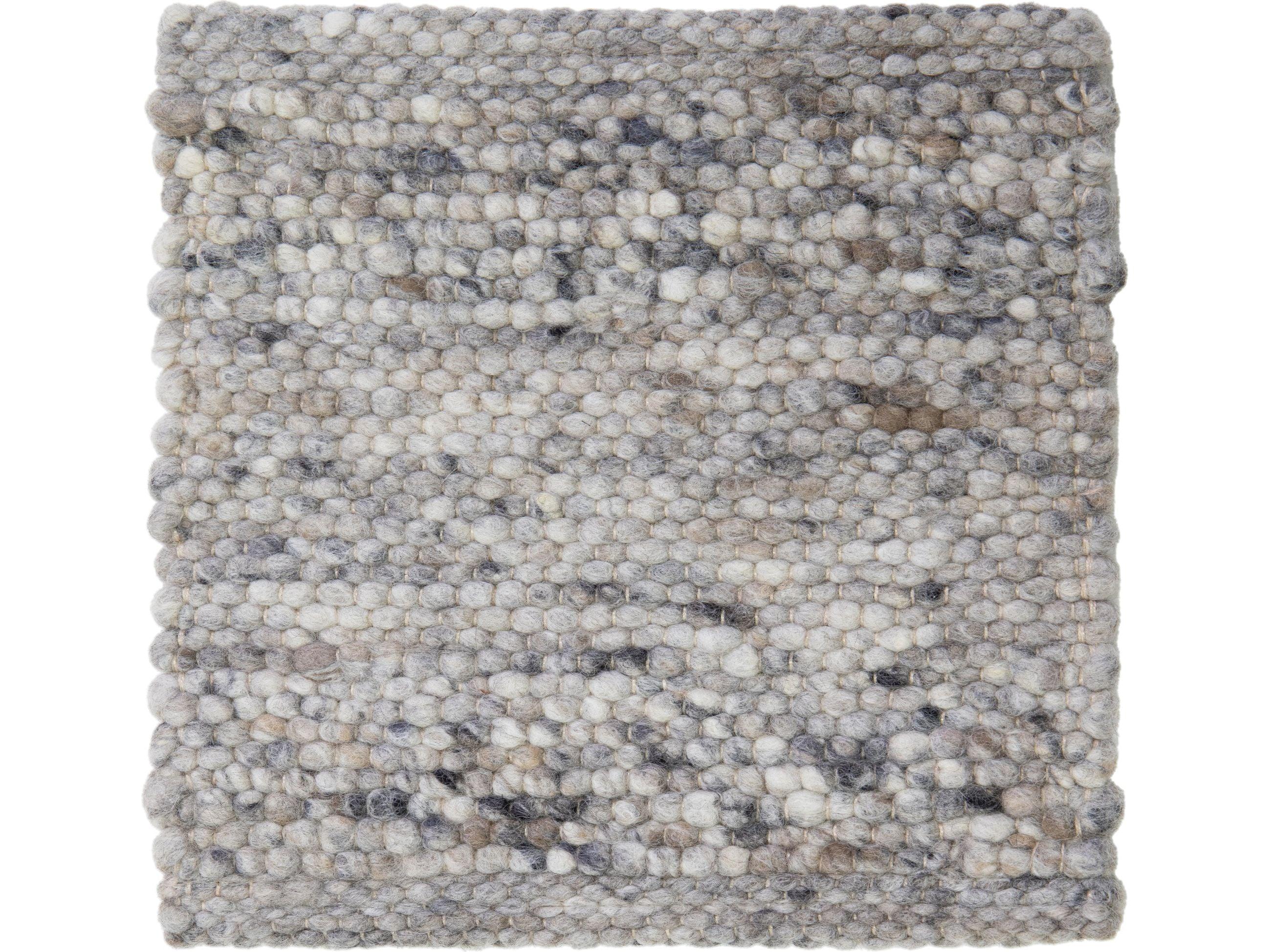 Apadana's Modern Texture Designed Custom Wool Rug (Moderne) im Angebot