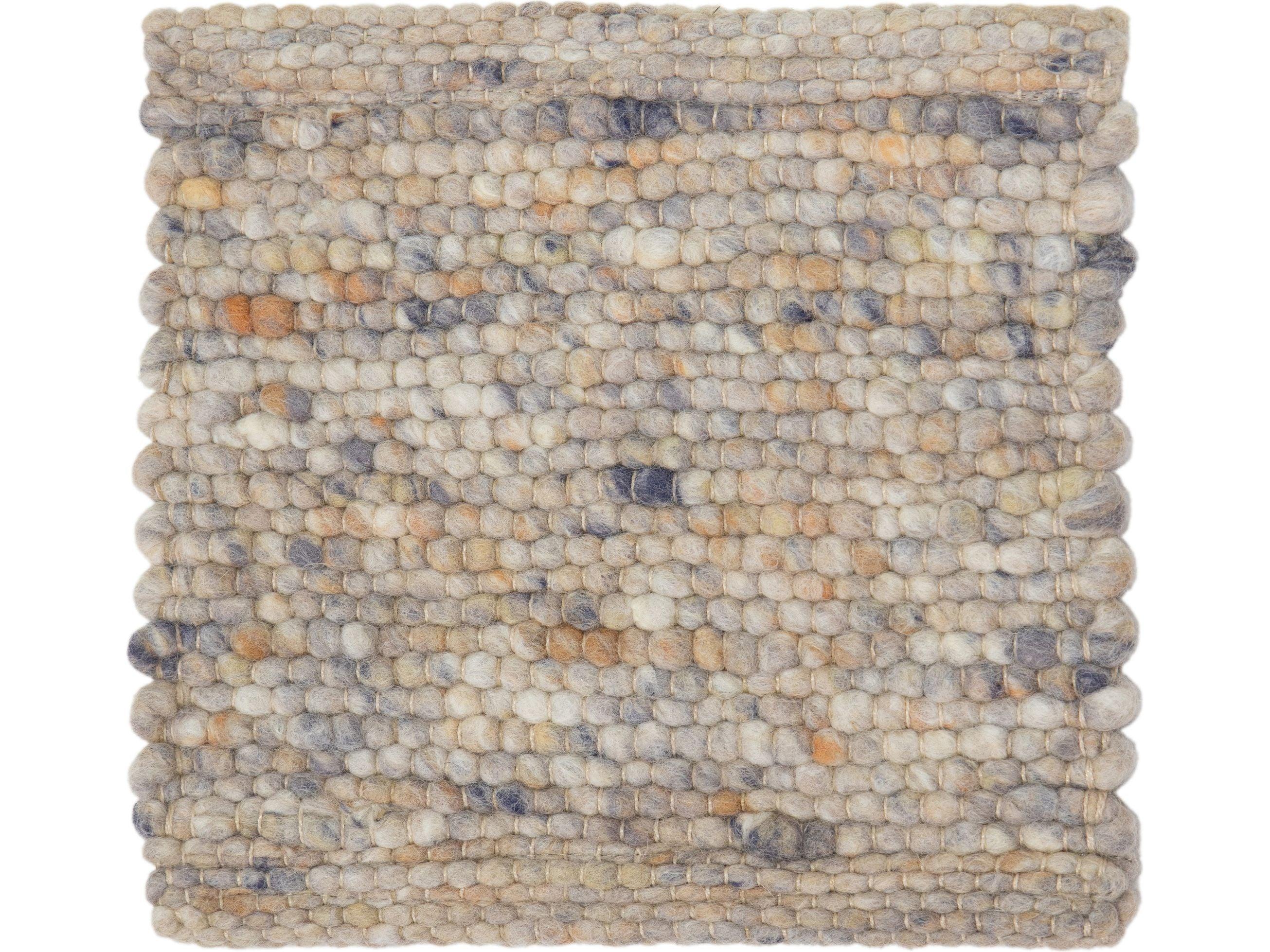 Apadana's Modern Texture Designed Custom Wool Rug (Moderne) im Angebot