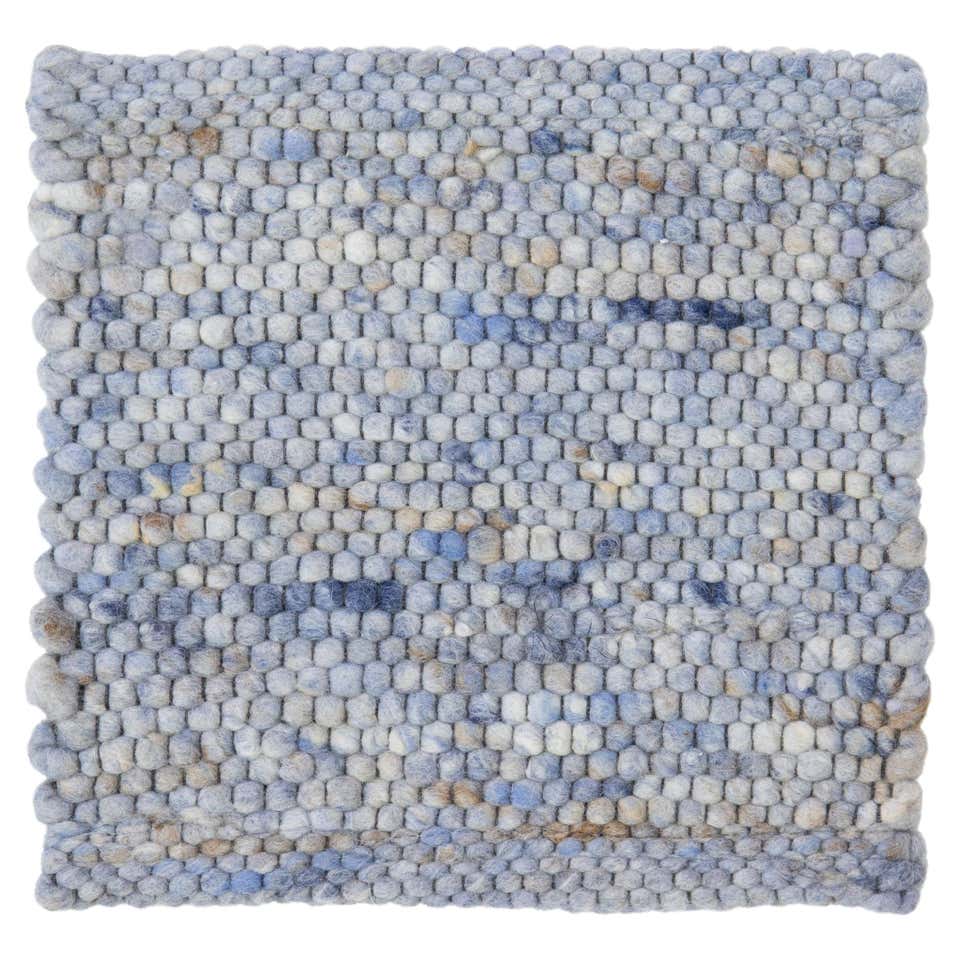 Rug and Kilim’s Texture of Color Custom Circle Rug Design in Solid Grey ...