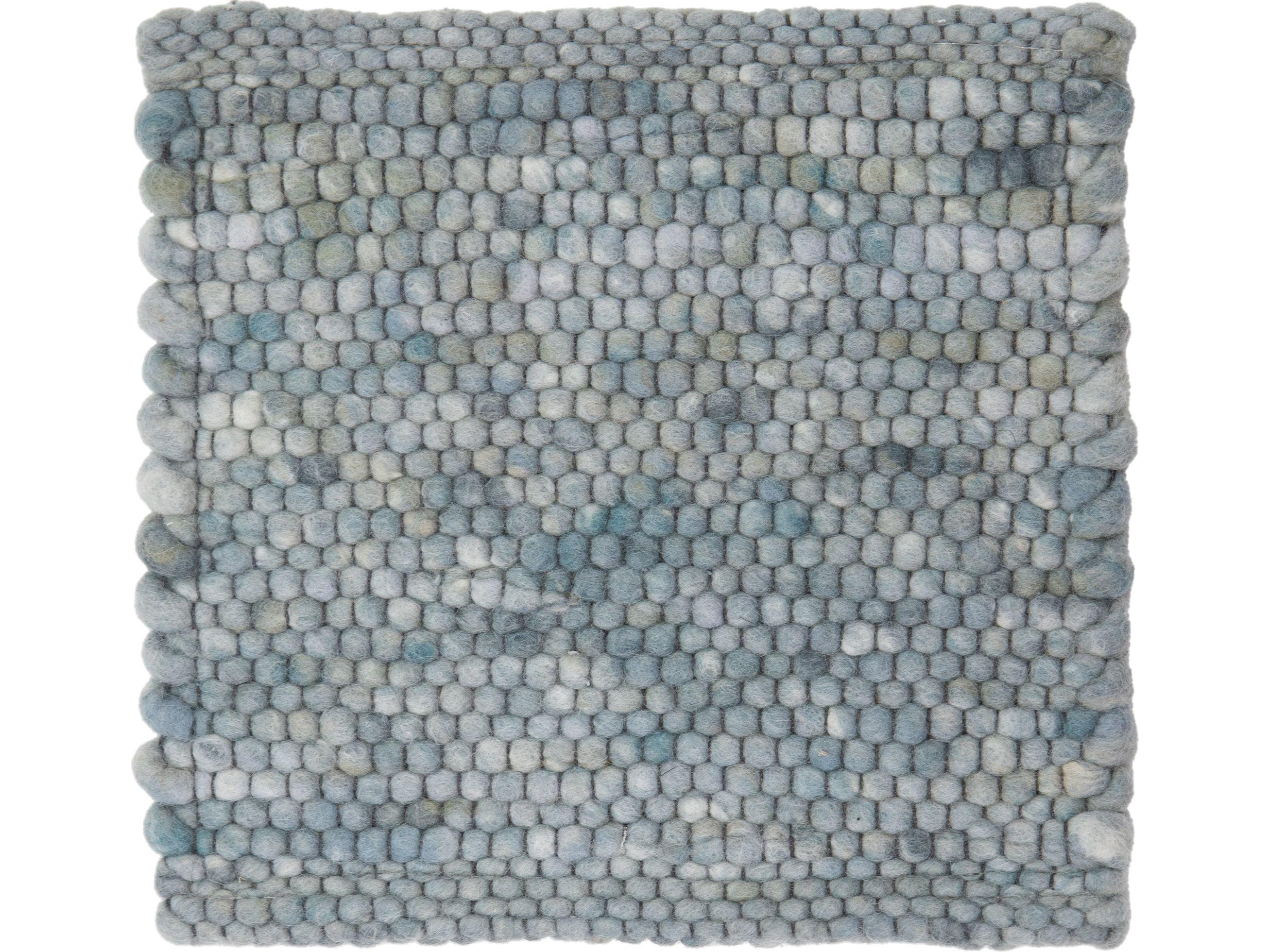 Apadana's Modern Texture Designed Custom Wool Rug In hellgrau (Moderne) im Angebot