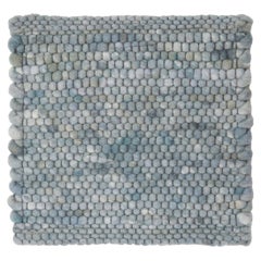Apadana's Modern Texture Designed Custom Wool Rug In light Gray