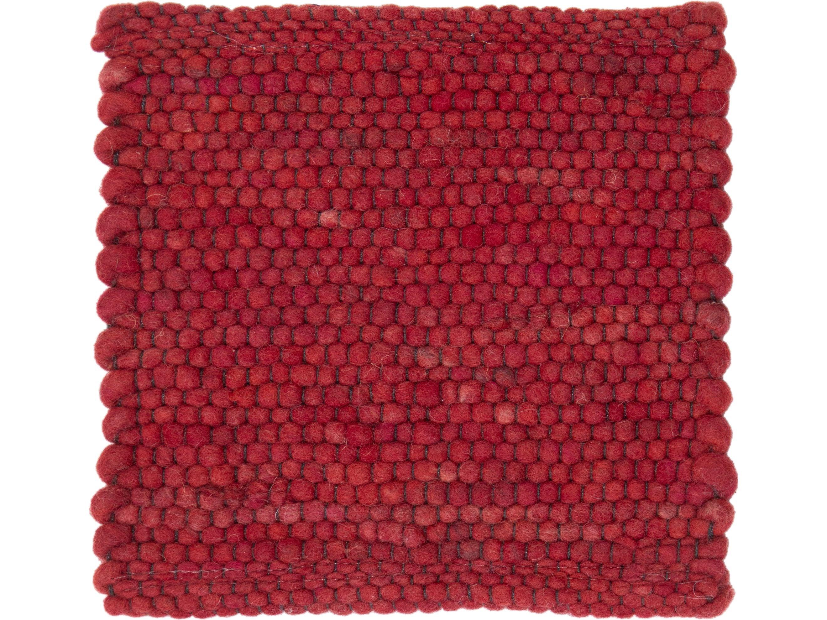 Apadana's Modern Texture Designed Custom Wool Rug In Red (Moderne) im Angebot