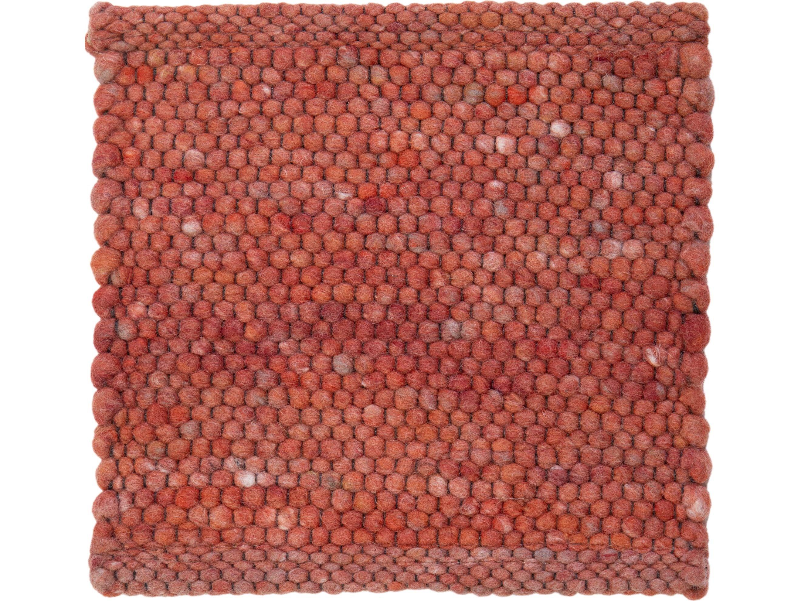 Moderno Tappeto in lana personalizzato con texture moderna di Apadana in terracotta in vendita
