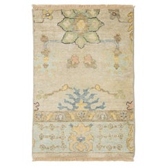 Apadana's Modern Turkish Oushak Wool Custom Rug