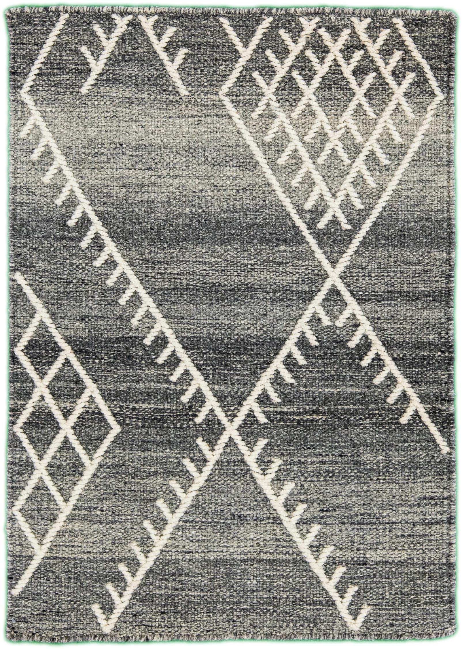 Hand-Woven Apadana's Nantucket Collection Flatweave Custom Wool Rug For Sale