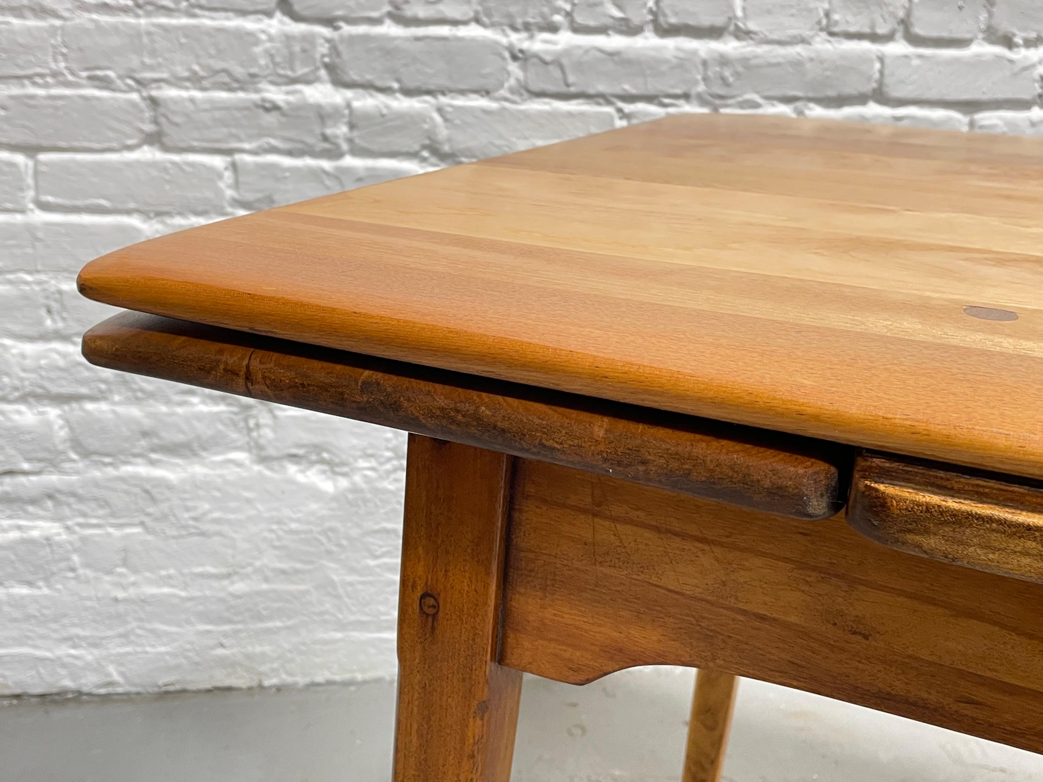 Apartment Sized Mid Century MODERN Expandable DINING TABLE, c. 1940's 7