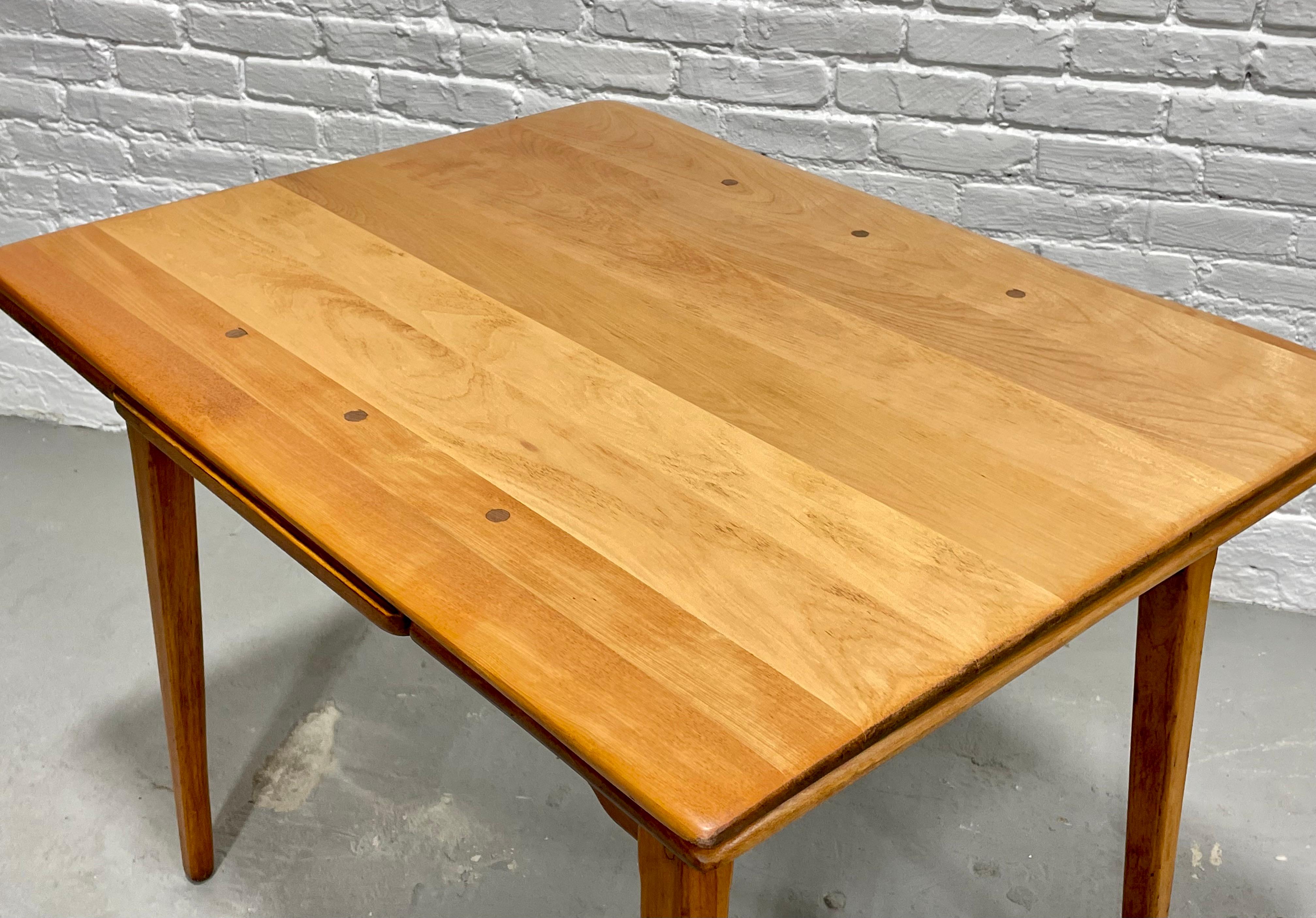 Mid-Century Modern Apartment Sized Mid Century MODERN Expandable DINING TABLE, c. 1940's