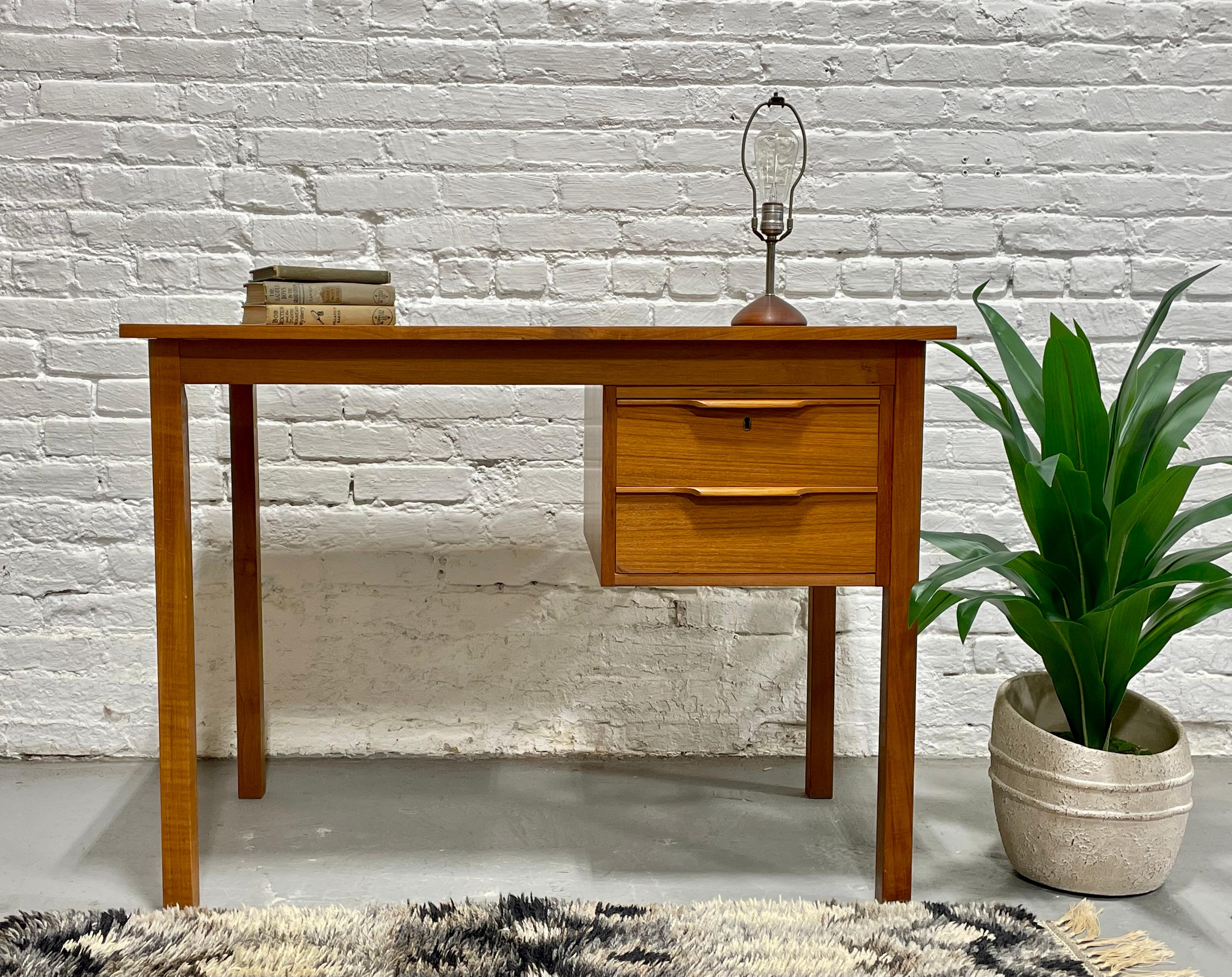 Mid-Century Modern Apartment Sized Mid Century MODERN Teak DANISH DESK + Chair, c. 1960's