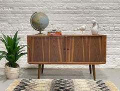 Apartment Sized Mid Century Modern WALNUT CREDENZA / Sideboard by Bruno Hansen