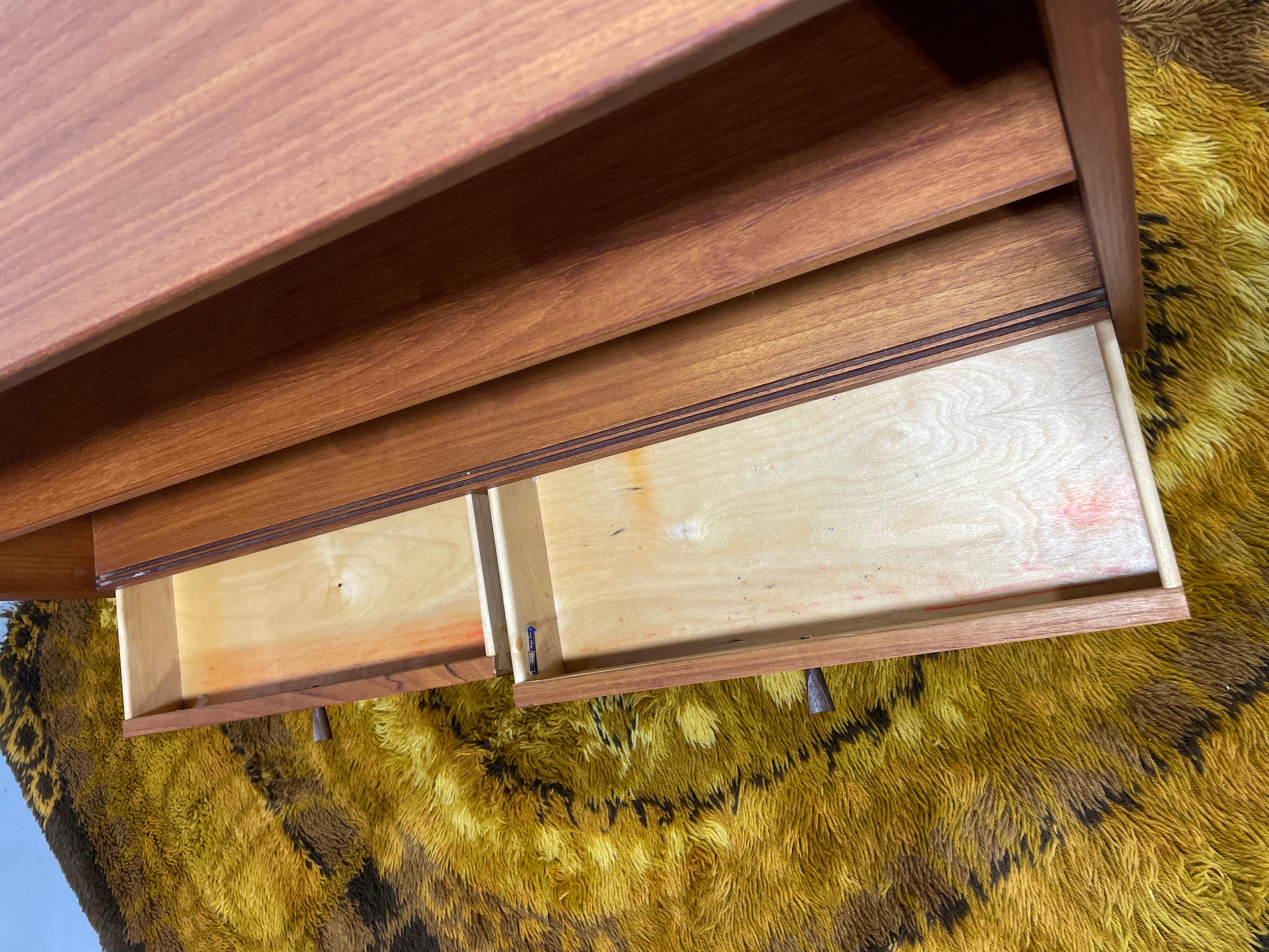 Apartment Sized Teak Mid-Century Modern Bookcase + Sliding Glass Doors by Troeds 14