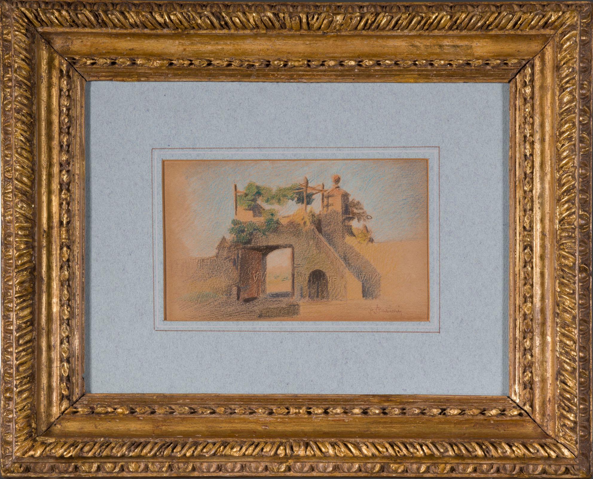 A.Pasini Siglo XIX Orientalista Italiano Acuarela Firmada Grand Tour en venta
