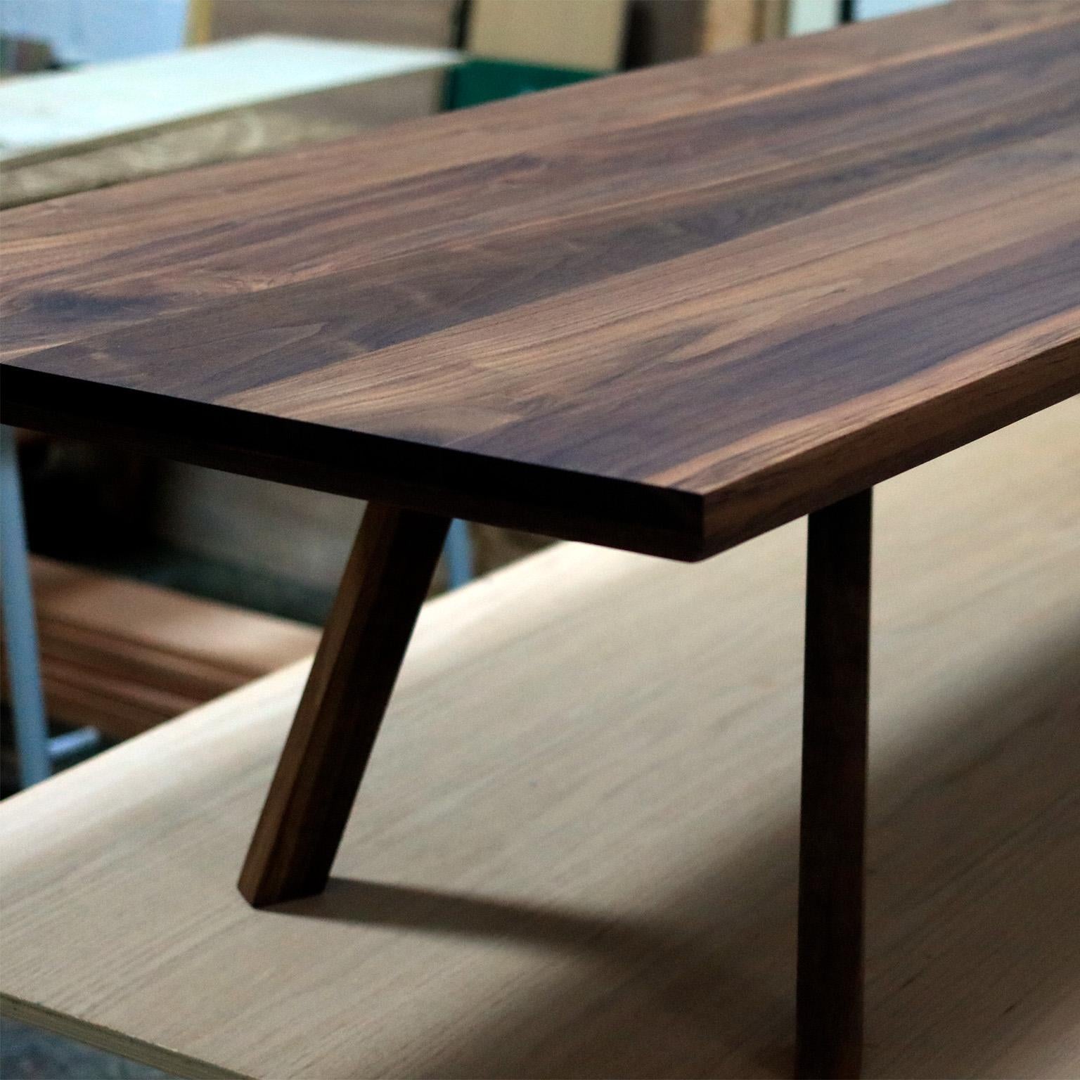 Canadian Apate Solid Walnut Coffee Table For Sale