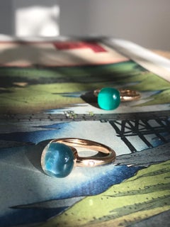 Apatit Ring in 18kt Rose Gold by BIGLI