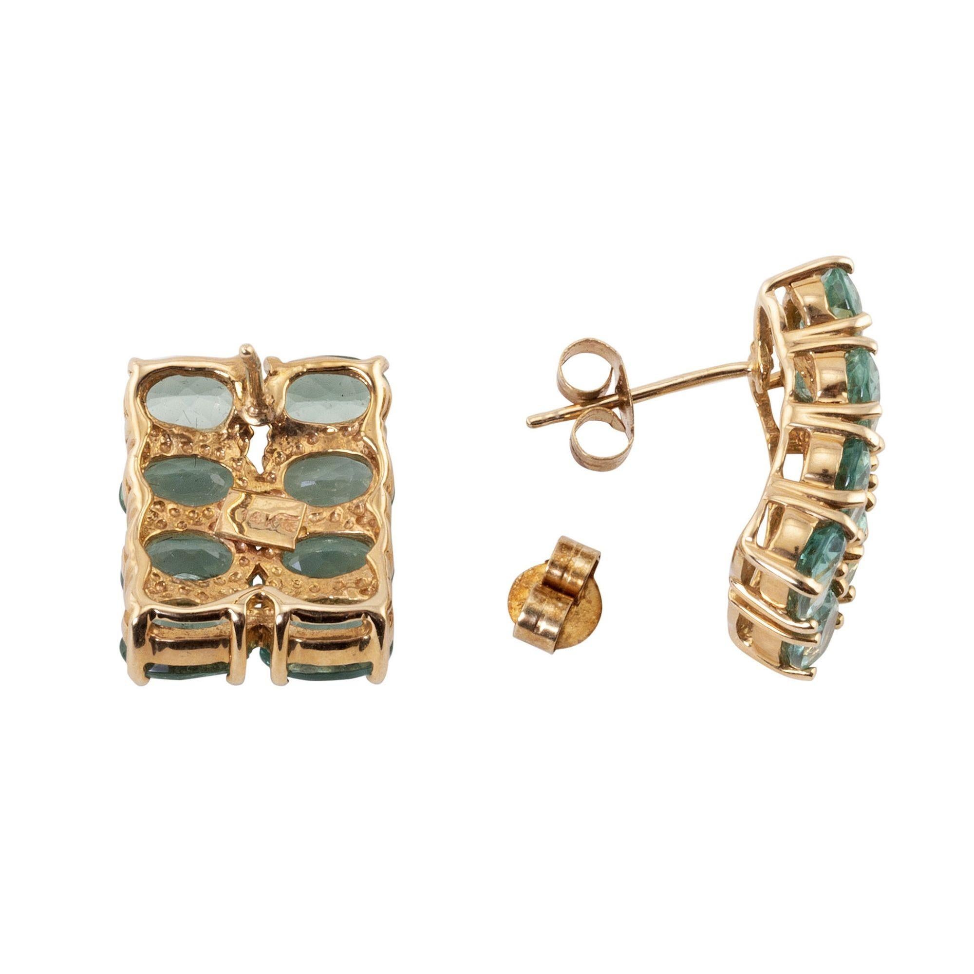 Apatite Earrings In Good Condition For Sale In Solvang, CA