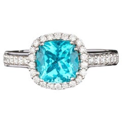 Anillo Apatito Con Diamantes 1,85 Quilates Oro Blanco 9K