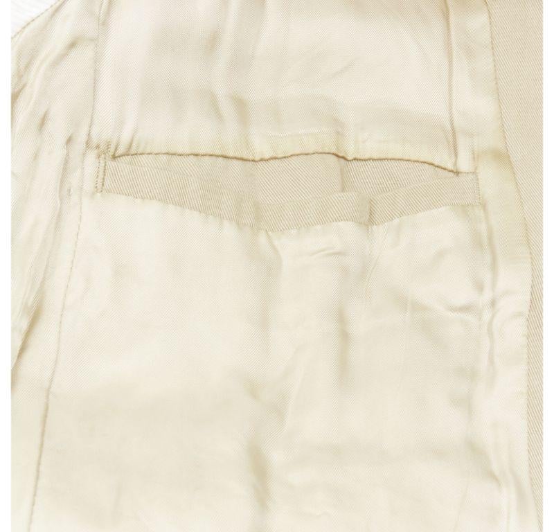 APC beige classic raglan sleeves flap pocket bomber jacket XS en vente 6