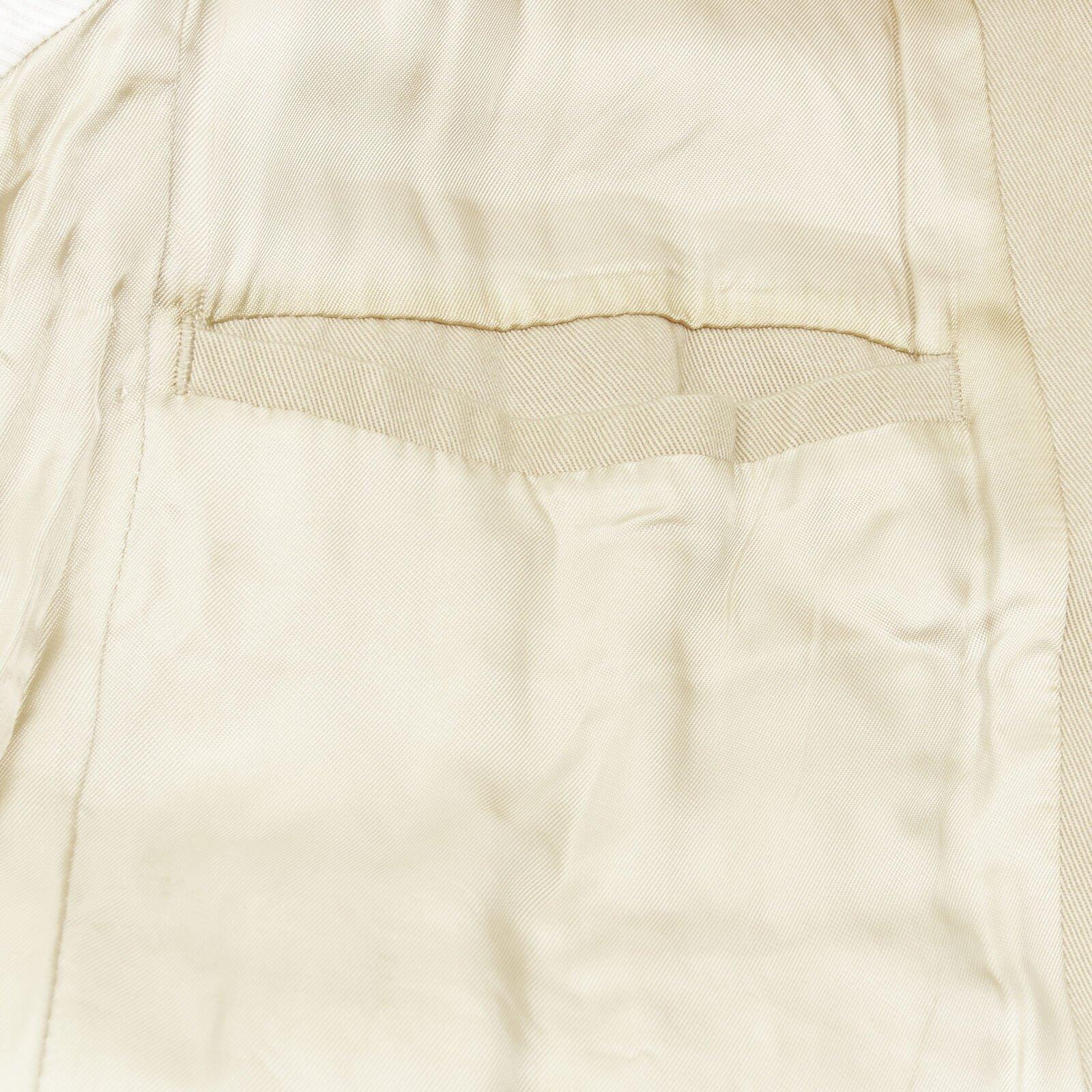APC beige classic raglan sleeves flap pocket bomber jacket XS For Sale 6