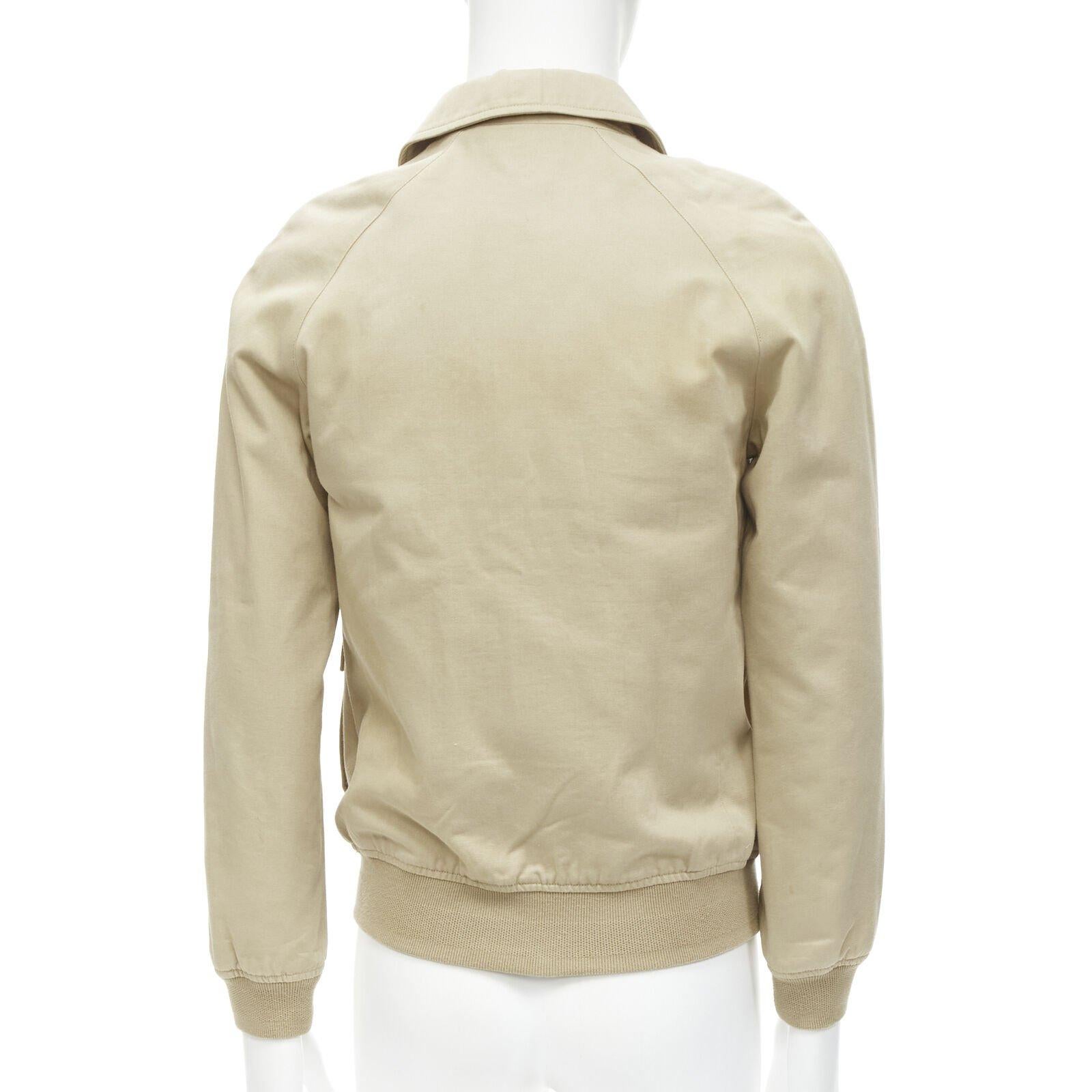 APC beige classic raglan sleeves flap pocket bomber jacket XS For Sale 1