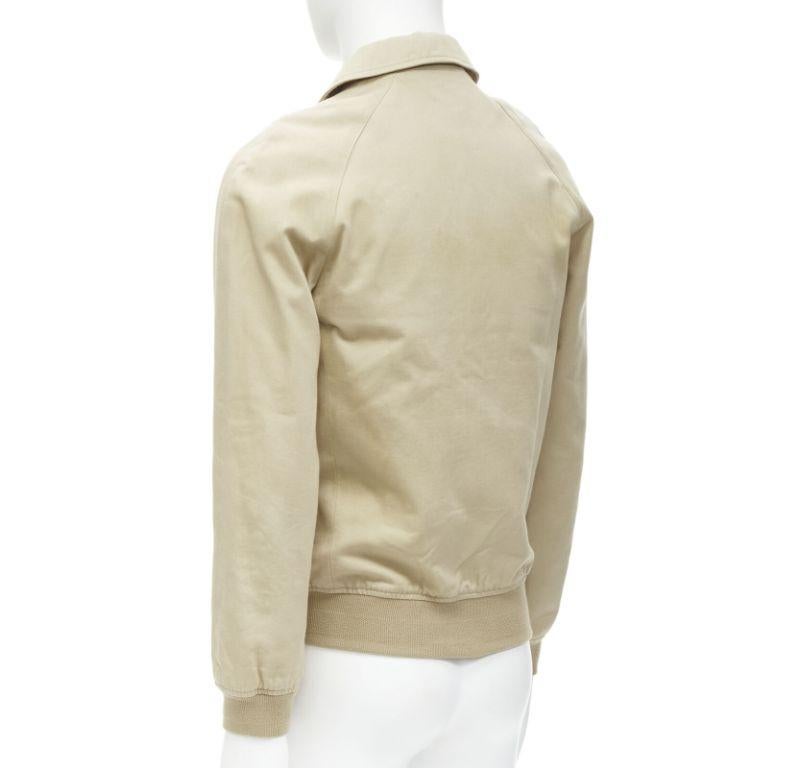 APC beige classic raglan sleeves flap pocket bomber jacket XS en vente 2