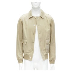 APC beige klassische Bomberjacke mit raglan-Ärmeln und Klappe XS