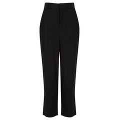 A.P.C. Schwarze trägerlose Cropped-Hose mit geradem Bein Größe M