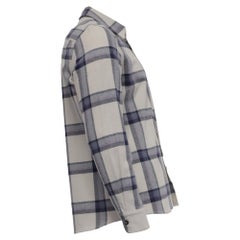 A.P.C. Check-Print Long Sleeve Shirt in Multicolor Cotton