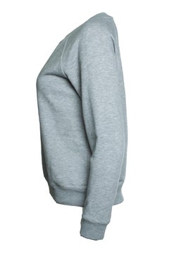 A.P.C., Crewneck sweater in grey with PARIS print