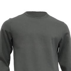 A.P.C. Crewneck Sweatshirt in Olive Cotton