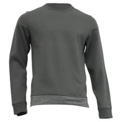 A.P.C. Crewneck Sweatshirt in Olive Cotton