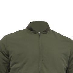 A.P.C. Gregoire Bomber Jacket in Khaki Polyamide