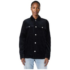 A.P.C. Navy Corduroy Long Sleeves Jacket Size S