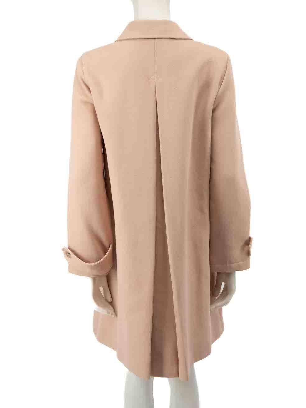 Manteau rose A.P.C. rose à boutons, longueur moyenne, taille M Excellent état - En vente à London, GB