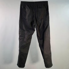 A.P.C. Size 32 Black Corduroy Cotton Elastic Waistband Casual Pants