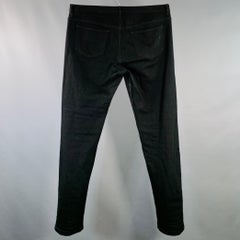 A.P.C. Size 36 Black Twill Cotton Blend Tapered Five Pockets Jeans