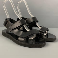 A.P.C. Size 8 Black Leather Sandals