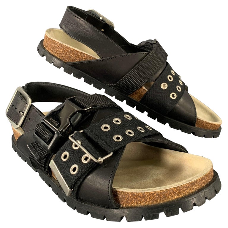 A.P.C. Size 8 Black Silver Gladiator Sandals A.P.C. Size 8 Black Silver Gladiator Sandals main image 4