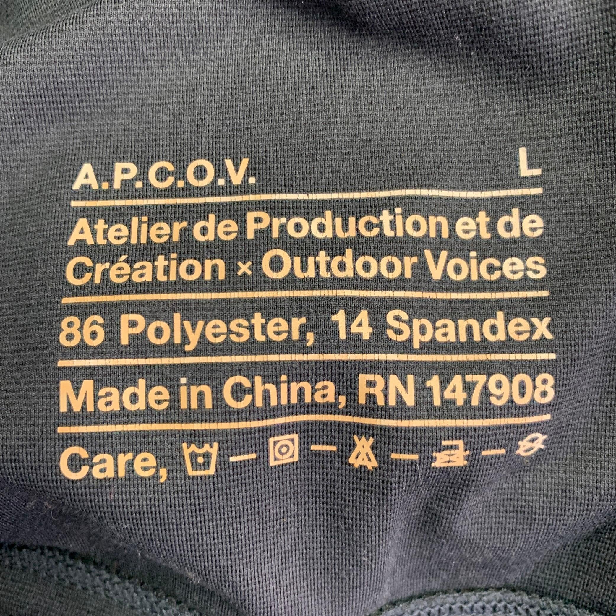 A.L.C. Felpa a maniche lunghe in misto poliestere nero taglia L. in vendita 1