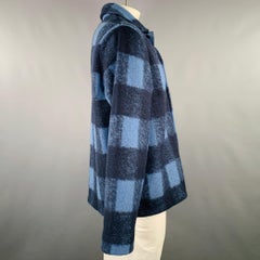 A.P.C. Chaqueta Camisa Lana Poliéster Azul Marino Talla XXL