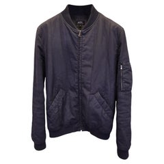 Blouson aviateur « Theo » d'A.P.C. en toile de nylon noire