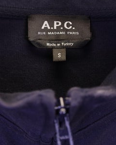 A.P.C. Track Jessy Jacket in Navy Blue Cotton