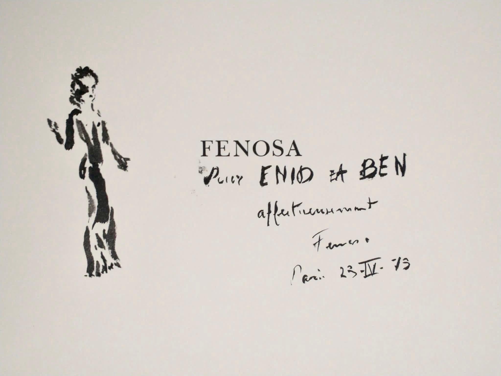 Apeles Fenosa - Figurine expressionniste abstraite du sculpteur espagnol Mourlot - Lithographie en vente 2