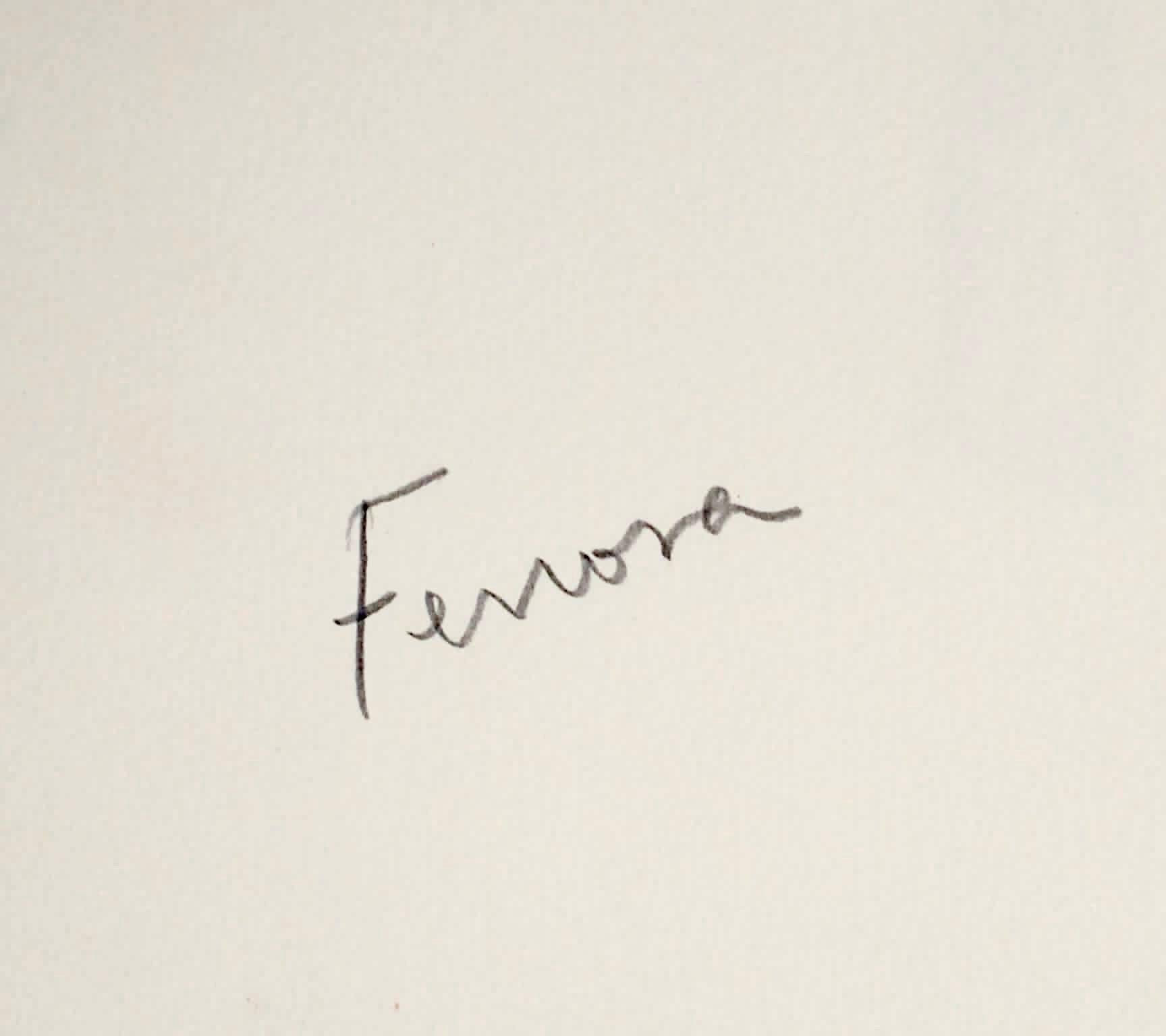 Apeles Fenosa Spanischer Bildhauer Mourlot Lithographie Abstrakt-expressionistische Figuren des Apeles Fenosa im Angebot 5