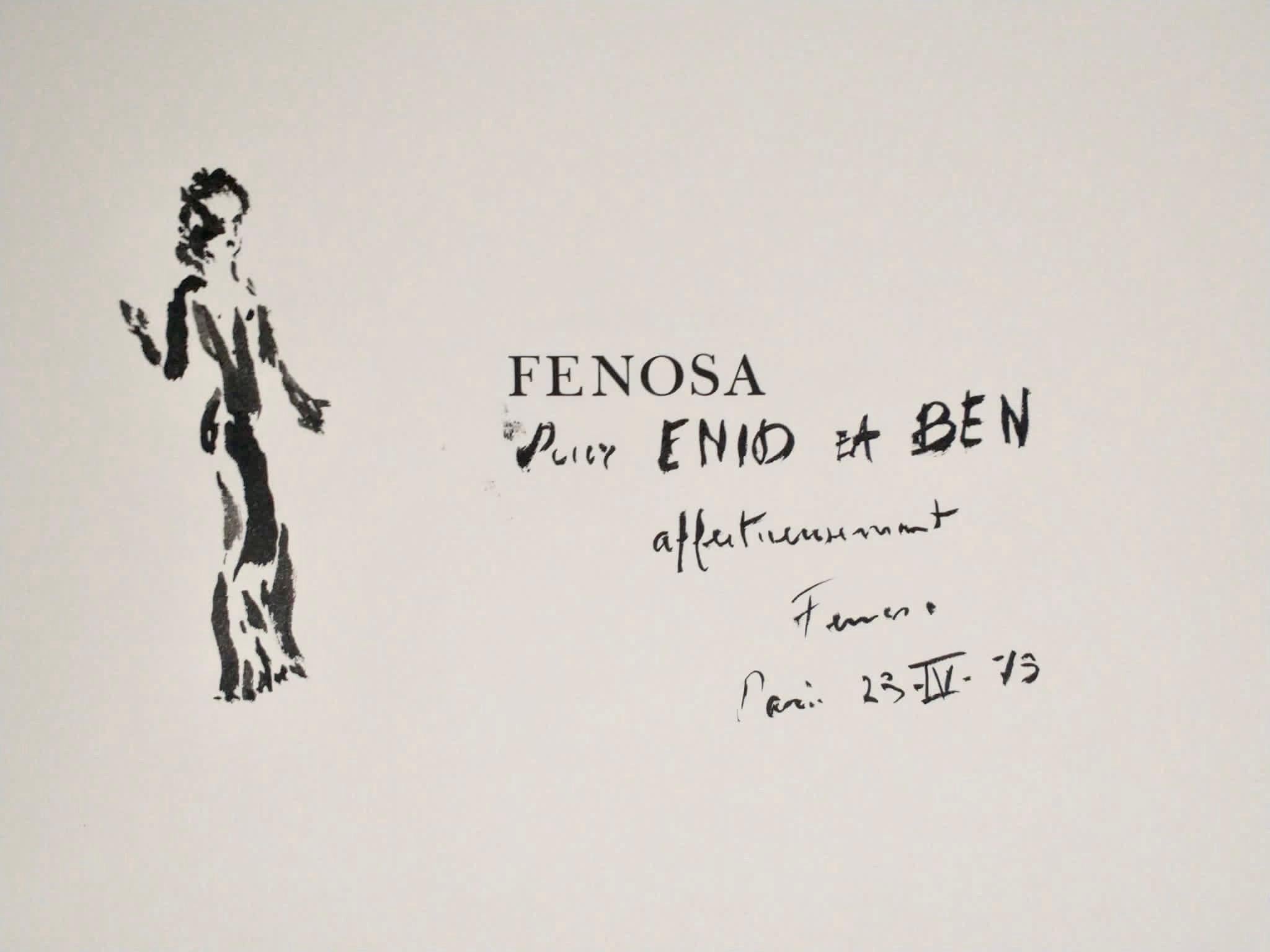 Apeles Fenosa Spanischer Bildhauer Mourlot Lithographie Abstrakt-expressionistische Figuren des Apeles Fenosa im Angebot 6