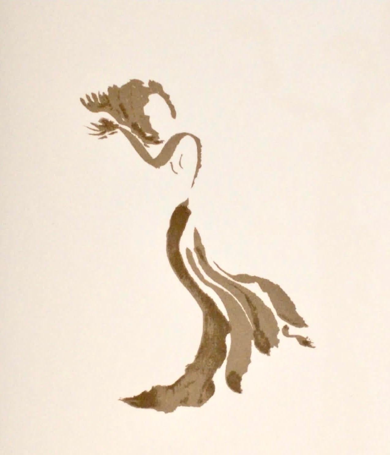 Apeles Fenosa, sculpteur espagnol Mourlot, lithographie - Figures expressionnistes abstraites - Print de Apelles Fenosa